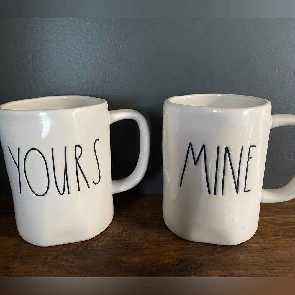 Rae Dunn Yours & Mine Mugs